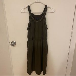Banana Republic Army Green Dress
